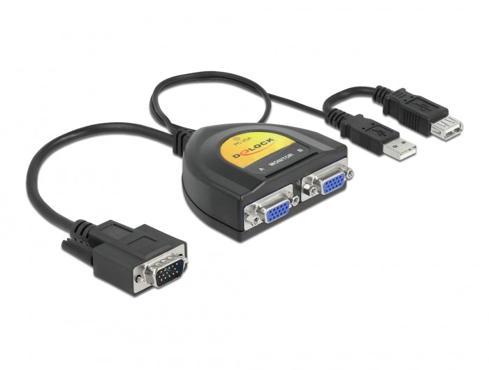 Delock 2 Port VGA Data Splitter 450 MHz