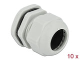 Delock Kabelverschraubung PG29 10 Stück grau