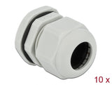 Delock Kabelverschraubung PG21 10 Stück grau