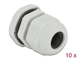 Delock Kabelverschraubung PG13,5 10 Stück grau