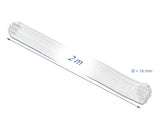 Delock Geflechtschlauch selbstschließend 2 m x 16 mm weiß