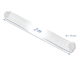 Delock Geflechtschlauch selbstschließend 2 m x 19 mm weiß