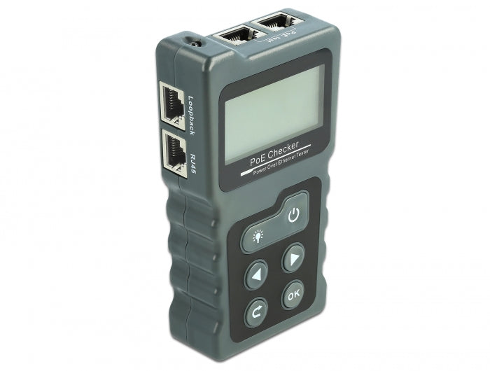 Delock LCD Kabeltester RJ45 / PoE / DC