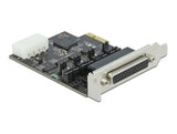 Delock PCI Express x1 Karte zu 4 x Seriell RS-232 mit Spannungsversorgung 5 V / 12 V