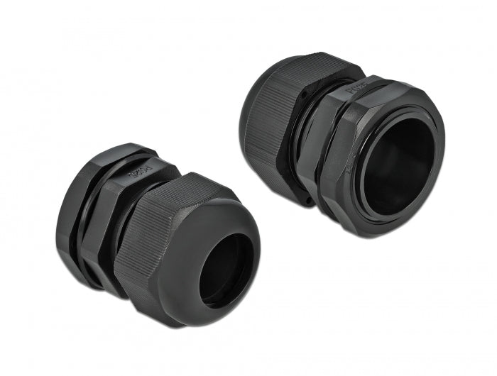 Delock Kabelverschraubung PG25 10 Stück schwarz