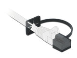 Delock Staubschutz für RJ45 Stecker mit Befestigungsclip schwarz