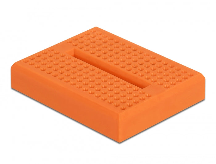 Delock Experimentier-Mini Steckbrett 170 Kontakte orange