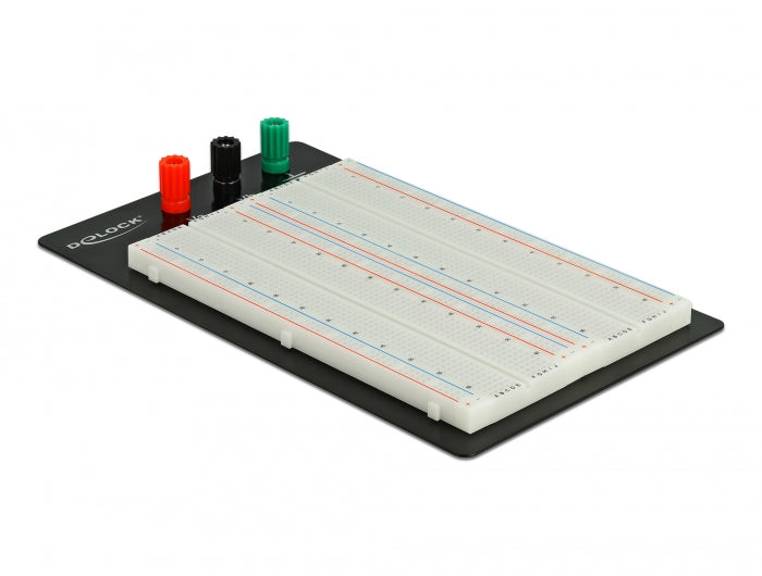 Delock Experimentier-Steckbrett mit Bodenplatte 1260/400 Kontakte