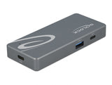 Delock USB Type-C™ Card Reader für CFast und SD Speicherkarten + USB Hub mit Typ-A und USB Type-C™ Port