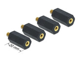 Delock Abstandshalter M4 x M3, Sechskant, Innen / Außen, 20 mm schwarz 4 Stück