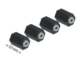 Delock Abstandshalter M2.5, Sechskant, Innen, 10 mm schwarz 4 Stück