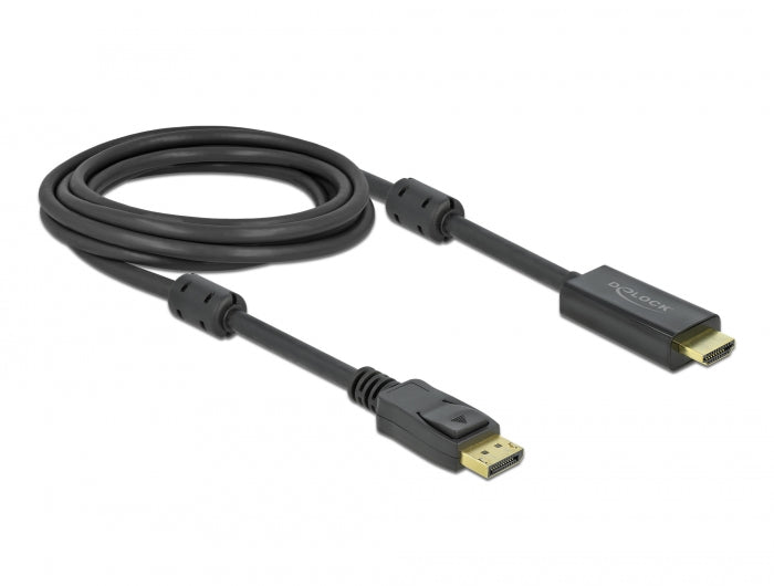 Delock Aktives DisplayPort 1.2 zu HDMI Kabel 4K 60 Hz 3 m