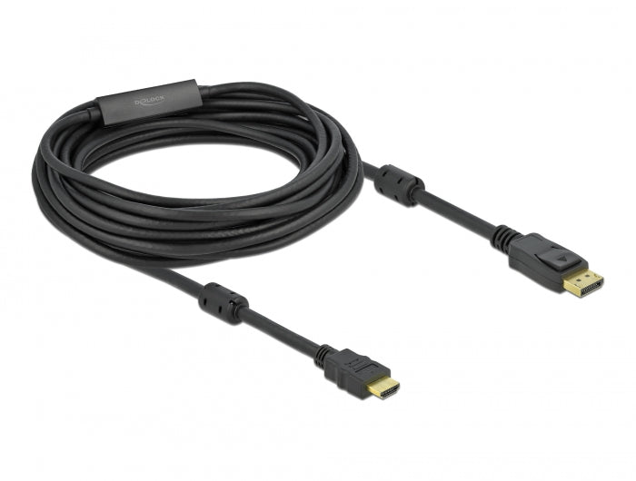 Delock Aktives DisplayPort 1.2 zu HDMI Kabel 4K 60 Hz 10 m