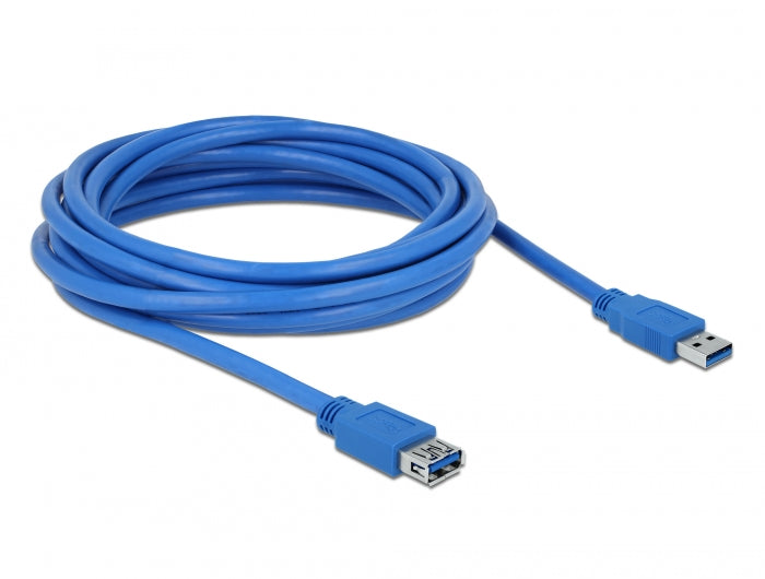 Delock USB 5 Gbps Verlängerungskabel Typ-A Stecker zu Buchse 5 m blau