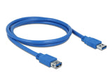 Delock USB 5 Gbps Verlängerungskabel Typ-A Stecker zu Buchse 1 m blau