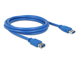 Delock USB 5 Gbps Verlängerungskabel Typ-A Stecker zu Buchse 2 m blau
