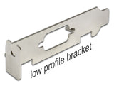 Delock Low Profile Slotblech mit D-Sub 9 Öffnung
