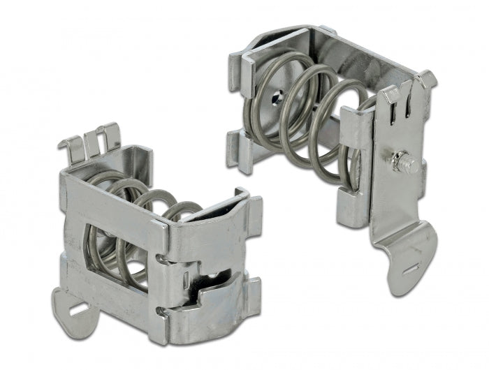 Delock Schirmklemme für Hutschiene - Kabeldurchmesser 10 - 20 mm