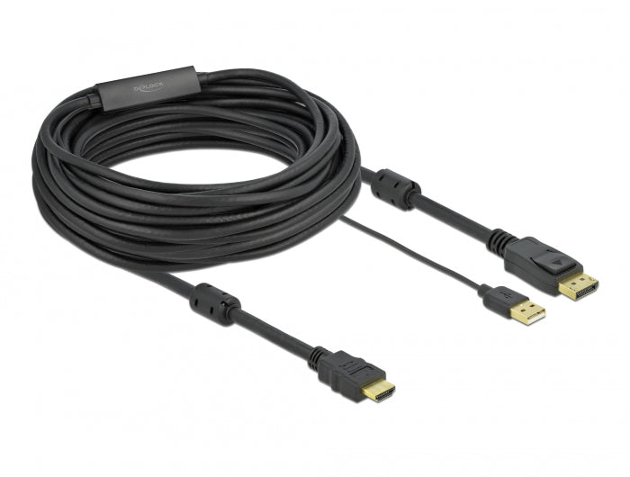 Delock HDMI zu DisplayPort Kabel 4K 30 Hz 10 m