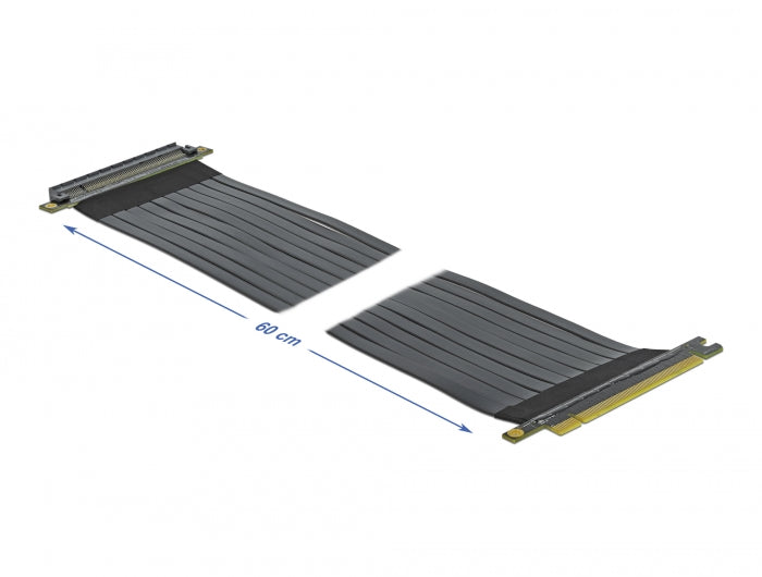 Delock Riser Karte PCI Express x16 zu x16 mit flexiblem Kabel 60 cm