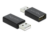 Delock USB 2.0 Adapter Typ-A Stecker zu Typ-A Buchse Datenblocker