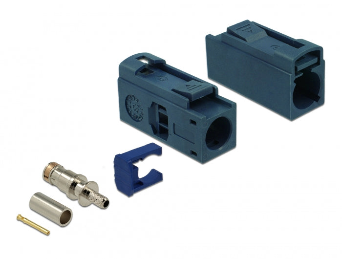 Delock FAKRA G Buchse 25 mm (lang) zum Crimpen