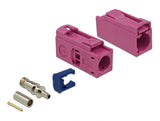 Delock FAKRA H Buchse 25 mm (lang) zum Crimpen
