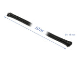 Delock Geflechtschlauch dehnbar 10 m x 19 mm schwarz