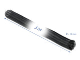 Delock Geflechtschlauch selbstschließend 5 m x 16 mm schwarz