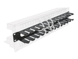 Delock 19″ Kabelmanagement Rangierpanel mit 2 Öffnungen 1 HE schwarz