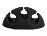 Delock Kabelhalter mit 3 Durchführungen selbstklebend Set 6 Stück schwarz / weiß