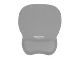 Delock Ergonomisches Mauspad mit Handballenauflage grau 245 x 206 mm