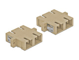Delock LWL Kupplung SC Duplex Buchse zu SC Duplex Buchse Multimode 4 Stück beige