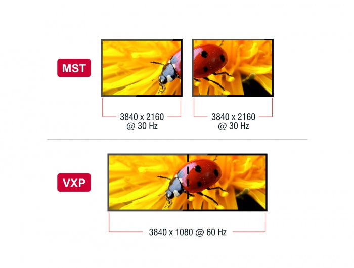 Delock USB Type-C™ Splitter (DP Alt Mode) zu 2 x HDMI MST / VXP