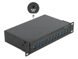 Delock 10″ Industrie Hub 10 x USB 3.2 Gen 1 Typ-A