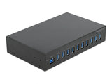 Delock 10″ Industrie Hub 10 x USB 3.2 Gen 1 Typ-A
