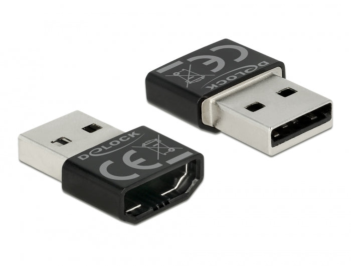 Delock Adapter HDMI-A Buchse > USB Typ-A Stecker schwarz