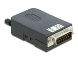 Delock D-Sub15 Stecker zu Terminalblock mit Gehäuse