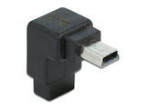 Delock Adapter USB-B mini 5 Pin Stecker zu Buchse 90°gewinkelt