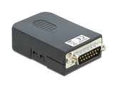 Delock D-Sub15 Stecker zu Terminalblock mit Gehäuse