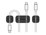 Delock Kabelhalter Kombi Set 3 Stück schwarz