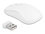 Delock USB Tastatur und Maus Set 2,4 GHz kabellos weiß