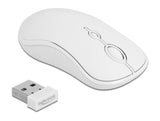 Delock USB Tastatur und Maus Set 2,4 GHz kabellos weiß