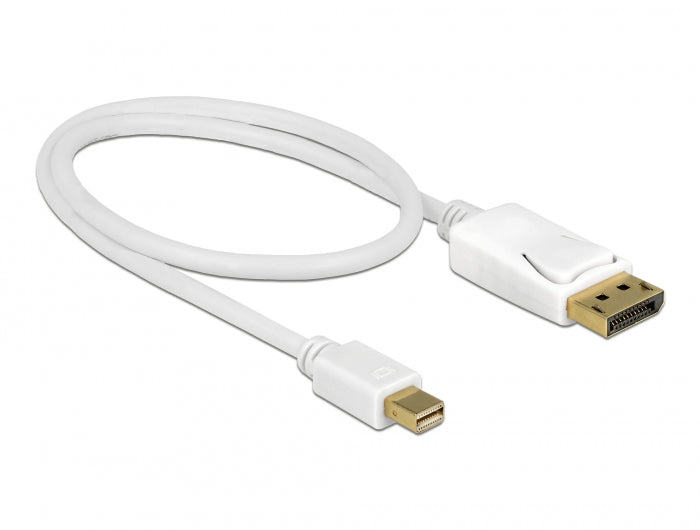 Delock Kabel Mini DisplayPort 1.2 Stecker > DisplayPort Stecker 4K 60 Hz 0,5 m