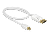 Delock Kabel Mini DisplayPort 1.2 Stecker > DisplayPort Stecker 4K 60 Hz 0,5 m