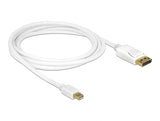 Delock Kabel Mini DisplayPort 1.2 Stecker > DisplayPort Stecker 4K 60 Hz 2,0 m