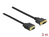 Delock Kabel DVI 24+5 Buchse zu VGA Stecker 3 m