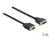 Delock Kabel DVI 24+5 Buchse zu VGA Stecker 1 m