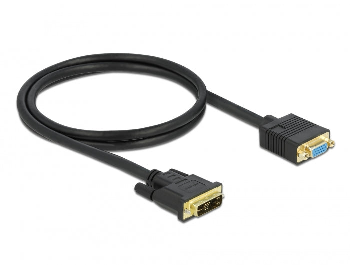 Delock Kabel DVI 12+5 Stecker zu VGA Buchse 1 m