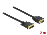 Delock Kabel DVI 12+5 Stecker zu VGA Stecker 2 m